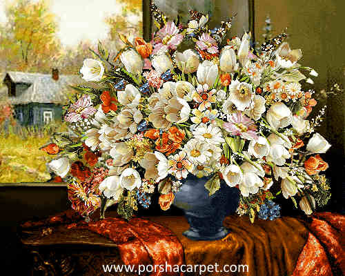 نخ ونقشه گل طرح کد88