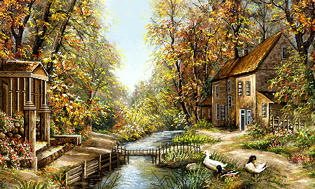 نخ ونقشه تابلوفرش طرح منظره کد4 (12)