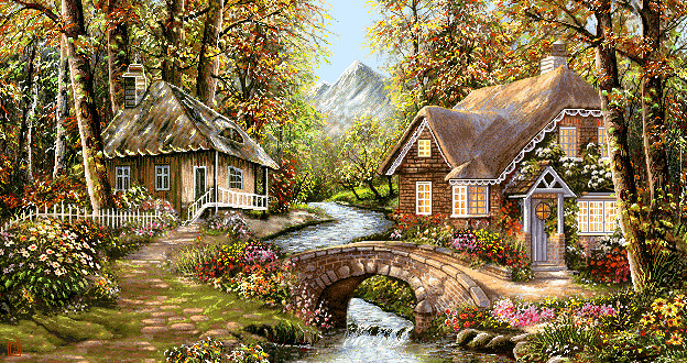 نخ ونقشه تابلوفرش طرح منظره کد0916