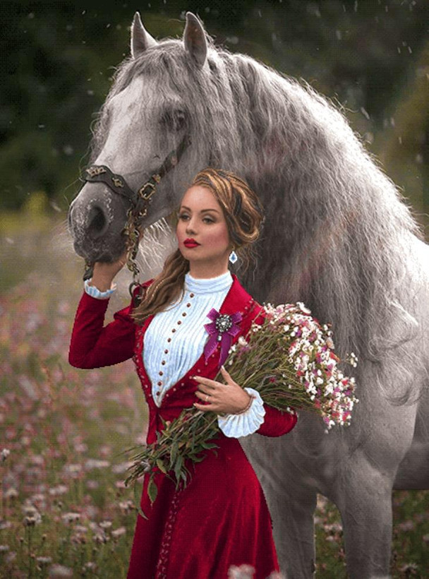 نخ ونقشه تابلوفرش طرح فرانسوی کد
