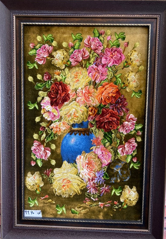 تابلوفرش دستباف گل گلدان کد2260