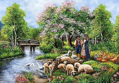 نخ ونقشه تابلوفرش طرح منظره کدllllll